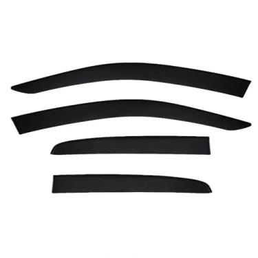 Imagem de GRJQRKHZ Defletor de janela lateral de carro para M&itsubishi Space Star 2012-2024 Weathershied viseira de porta vento sol proteção chuva janela lateral defletores de vento