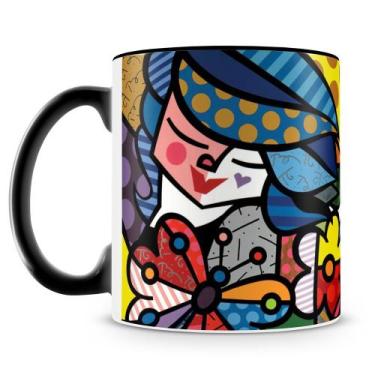 Imagem de Caneca Romero Britto Vitral - Arte Pop e Estilo - Amo Canecas