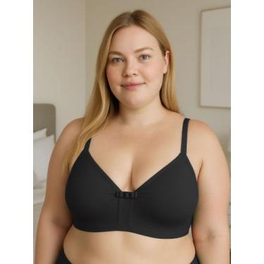 Imagem de Sutiã Plus Size sem Bojo Reforçado Sustentação Resistente - c6 JOSI - 