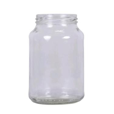 Imagem de 15 unidades de potes de vidro 600ml com tampa branca - Oi