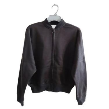 Imagem de BOMBER MOLETOM ZIPER EXTRA PRETO GG