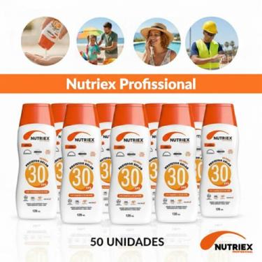 Imagem de 50 Un. Protetor Solar Fps 30 Nutriex 120 Ml Sem Oleo Atacado
