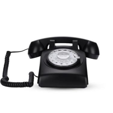 Imagem de Telefone rotativo Acogedor Vintage Retro Landline 1960 preto