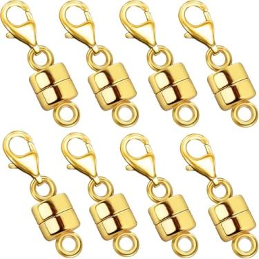 Imagem de Colar de lagosta, fechos e fechos de segurança, conversores de joias de ouro e prata 14K para pulseiras, extensor de corrente