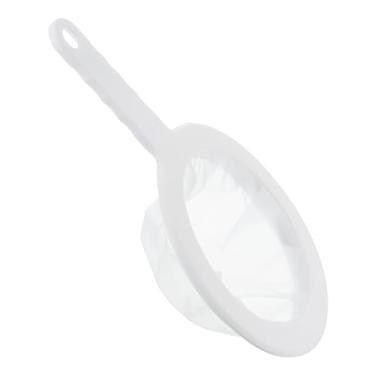 Imagem de Filtro de alimentos de 23 x 15 cm, filtros de malha de cozinha 300, peneira de malha fina com alça para filtro, suco, café, leite de soja, branco
