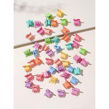 Imagem de 50 peças de grampos de cabelo pequenos para mulheres - Mini grampos de cabelo elegantes de borboleta, permanecem no lugar sem puxar ou prender, plástico durável, resistente