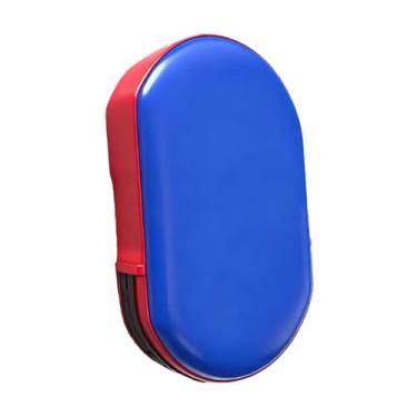 Imagem de RNXRZANK a Luva de Boxe com Alvo para As Mãos, Ideal para Treino de Boxe, Kickboxing E Outras Atividades Esportivas. Feita em Couro PU, Esta Luva é Perfeita Pa, Azul, Tamanho real