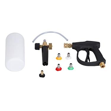 Imagem de Hilitand Lavadora de Carros para Pulverizador de Espuma Com 5 Bicos, Arma de Espuma Profissional para Lavagem de Carros, Fácil de usar. Ótimo para Lavagem de, Pistola de Multifuncional