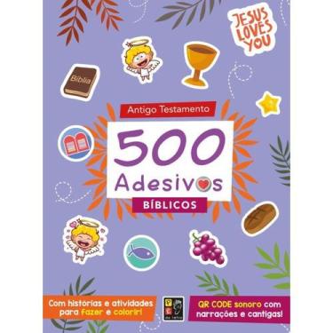 Imagem de 500 Adesivos Bíblicos  Antigo Testamento  Livro Infantil de Atividades