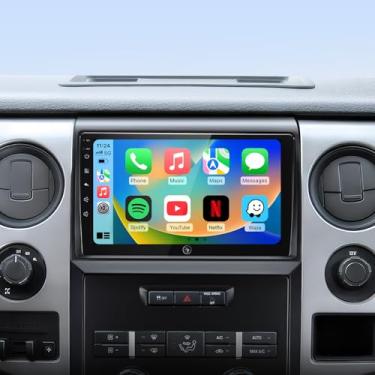 Imagem de Atualização estéreo de rádio automotivo para Ford F150 2009 2010 2011 2012 com android12/tela sensível ao toque/reprodução sem fio/Android auto/5Gwifi/navegação GPS/Bluetooth/FM/RDS rádio/câmera de