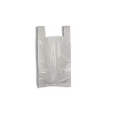 Imagem de Kit 15kg Sacola Plástica Branca Reciclada 40x50