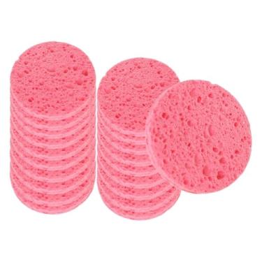 Imagem de Kokiya Esponjas faciais para remoção suave de maquiagem, cuidados com a pele, itens essenciais para viagem, discos de limpeza facial, esponja de limpeza, Rosa 20 Peças
