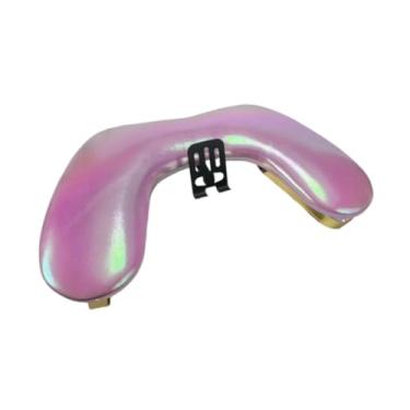 Imagem de Kokiya Mesa de manicure com apoio para as mãos, suporte para celular e antiderrapante, ideal para manicures e maquiadoras em casa, Rosa Vermelha