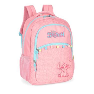 Imagem de Mochila costas escolar infantil stitch ms50071sc luxcel, ROSA