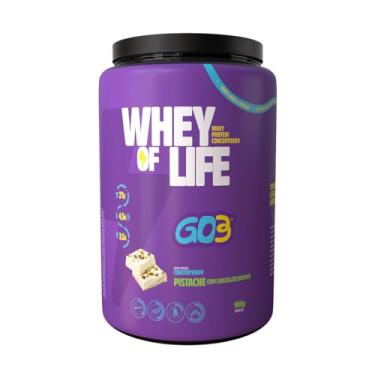 Imagem de WHEY PROTEIN CONCENTRADO GO3 - POTE 900G - PISTACHE COM CHOCOLATE BRANCO - Pote