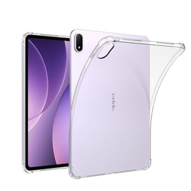 Imagem de Capa para Oppo Pad 5, KONXISA Tablet, capa protetora de TPU com antiarranhões, à prova de choque e leve, capa de proteção para tablet, transparente