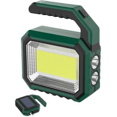 Imagem de Lanterna Portátil de Emergência LED COB, Duplo LED XPE, Carregamento Solar e Power Bank