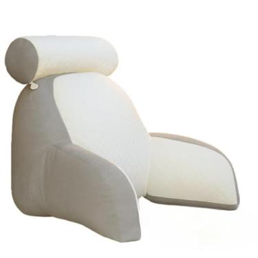 Imagem de Almofada de apoio lombar multifuncional- suporte de leitura confortável(Cinza)