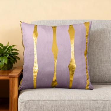 Imagem de Capa de almofada decorativa para sofá-cama, cadeira ou sala de estar, estampa geométrica, moderna, capa quadrada