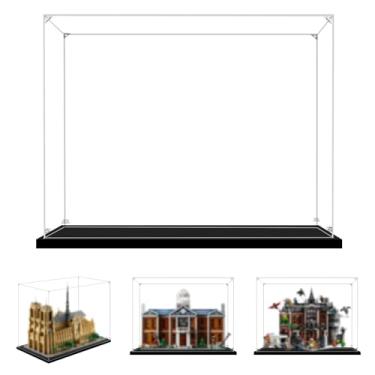 Imagem de LILIKAKA Vitrine De Acrílico Para Lego 76294 X-Mansion, 71411 Mighty Bowser Ou 21061 Notre-Dame Paris, 45 X 30 35 Cm (17,71 11,81 13,77 Pol.). Proteja Seus Itens Colecionáveis Da Poeira Com Uma Tran