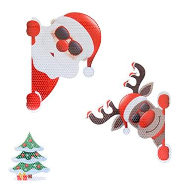 Imagem de Dpofirs Ímãs para Janela de Carro de Natal 3D |Adesivos Refletivos de PVC Com Parte Traseira Magnética Forte, à Prova de Intempéries para Veículos/caminhões/superfícies Metálicas (type9)