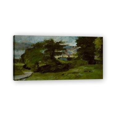 Imagem de LKXGRRSFG Impressão em tela Lush VegetationJohn Constable: artista da Royal Academy, paisagem britânica clássica 19th C 30 x 59,9 cm sem moldura