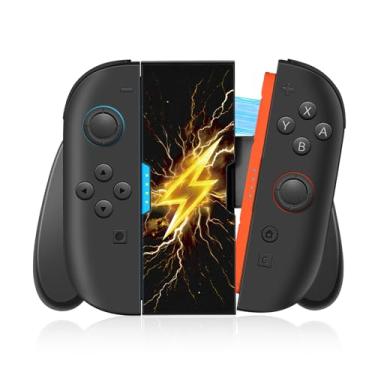 Imagem de Gurgitat Joy-Con Grip for Nintendo Switch 2 - Joy-Con 2 Ergonomic Controller Handheld Comfort Grip Cute Cartoon Anime Design for Women Men Boys Girls Teens, Yellow Lighting