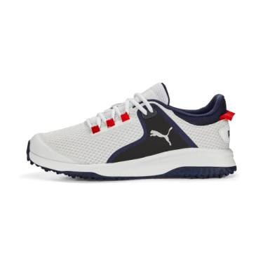 Imagem de PUMA GOLF Punho Fusion Grip Extra Largo Masculino, Puma branco-puma prata - azul marinho, 12 Wide