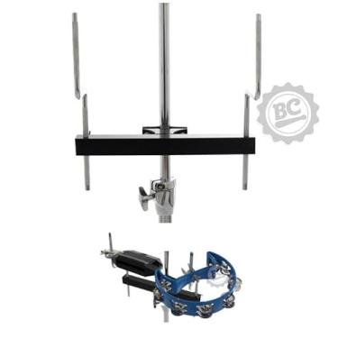 Imagem de Clamp de Percussão Duplo Liverpool Mini Rack para Fixar 2 Acessórios na Estante (11171)