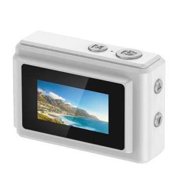 Imagem de Tangxi Mini Câmera Digital Com Chaveiro para Estudantes, Gravador de Vídeo Com Câmera Pequena 12MP 1080P, 6 Filtros, Tela LED de 0,96 Polegadas para Gravação de Estudos de Viagem (Branca)