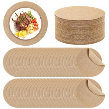 Imagem de Jogo americano trançado redondo de serapilheira, conjunto de 100 para mesas de jantar, tapetes de mesa de juta reutilizáveis resistentes ao calor, decorações de mesa rústicas para jantar e festas de