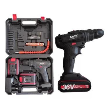 Imagem de Furadeira Parafusadeira 1550Rpm Portatil Bateria Potente 36V