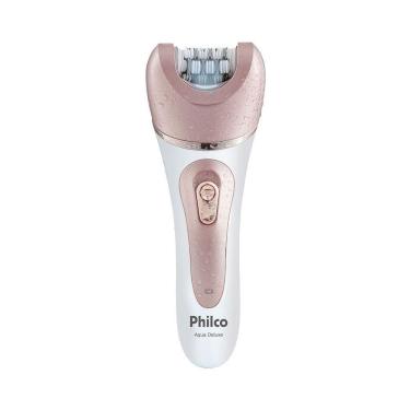 Imagem de Depilador Philco Aqua Deluxe Pdp01r Sem Fio Branco - Rosa Bivolt