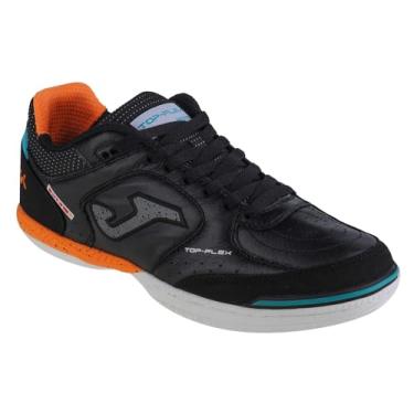 Imagem de Chuteira de Futsal Joma Top Flex Preto/Laranja Tamanho 43