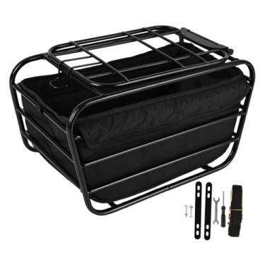 Imagem de Dynwave Cesto traseiro para bicicleta, para transporte de cães. Ideal para atividades ao ar livre, viagens, caminhadas e compras, com Forro, 38 Cm X 23 Cm X 21.5