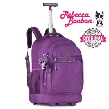 Imagem de Mochila com Rodinha Rebecca Bonbon Sweet Original Nova Coleção Cor:Rox