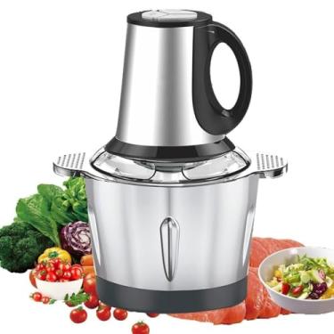 Imagem de Moedor Elétrico Potente Alimentos 1000W Carnes Picador Legumes Temperos Processador Triturador Multiprocessador Inox 3L (220v)