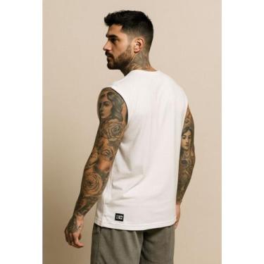 Imagem de Camiseta Regata Oversized Masculina Academia Machão Treino Longline Li