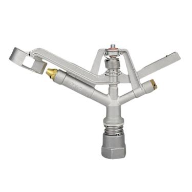 Imagem de Aspersor Giratório 360°, Alumínio 6061-T6 Anodizado e Cobre, 1 Polegada, Irrigação Profissional, Alcance 40m, Hidráulico, Amarelo