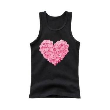 Imagem de Camiseta Regata De Algodão Sem Mangas Para Meninas Com Estampa De Coru