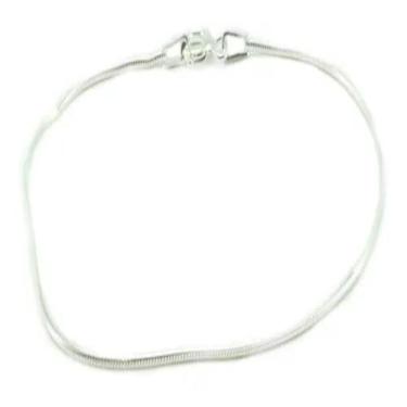 Imagem de Pulseira Prata Legitima 925 Fina Rabo De Rato - Lojas La+Ny, Cinza cla