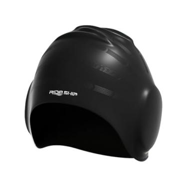 Imagem de Boné de natação silicone elegante para homens e mulheres adultos Cabelo longo Proteção ouvido esportes aquáticos Competições profissionais