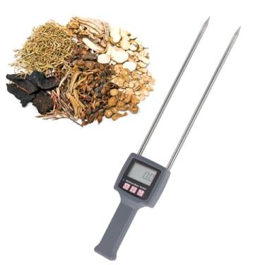 Imagem de Jiawu Testador de Medidor de Umidade do Feno Digital, 8-40% Testador de Umidade do Fardo de Feno, Sonda de Medidor de para, Grama de Fórmula Leimas Chinensis, Alfafa