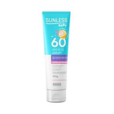 Imagem de Protetor Solar  Baby Fps60 120g Hipoalergênico - Sunless - Farmax