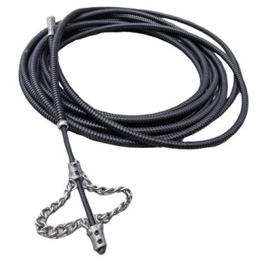 Imagem de Bothyi Desentupidor de ralos flexível, ferramenta de limpeza, serpentina de metal para encanamento, para pia de cozinha, banheira, chuveiro, vaso sanitário e, 8 M