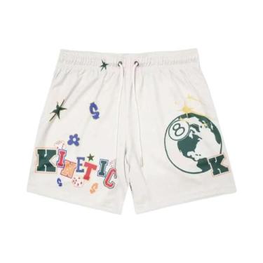 Imagem de Bermuda Masculina De Basquete E Corrida Em Malha Respirável De Secagem