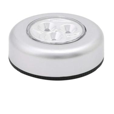 Imagem de 5 Peças Luz Noturna On Off com 3 Lâmpadas LED Autoadesiva Operada por Clique para Quarto Mesa de Cabeceira Armário Armários Cozinha Camping