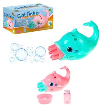 Imagem de Golfinho Bolhudo Máquina Elétrica Brinquedo Lança Bolhas brinquedo de 