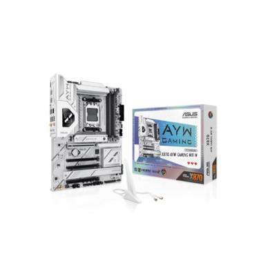 Imagem de ASUS X870 AYW Gaming Wifi W, Placa-Mãe ATX AM5, DDR5, PCIe 5.0, WiFi 6, RGB Aura Sync, USB 4.0, para Processadores AMD Ryzen 9000