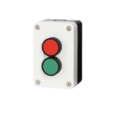 Imagem de IRFKR Start-Stop Duas Posições 10A Reset Momentâneo Vermelho Verde Botão Interruptor Caixa Impermeável Controle Industrial Potência SEM NC(Vermelho Verde)